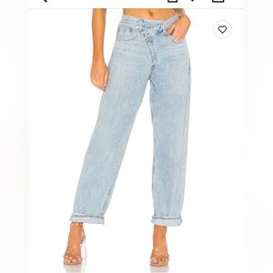 AGoldE Criss Cross Jeans